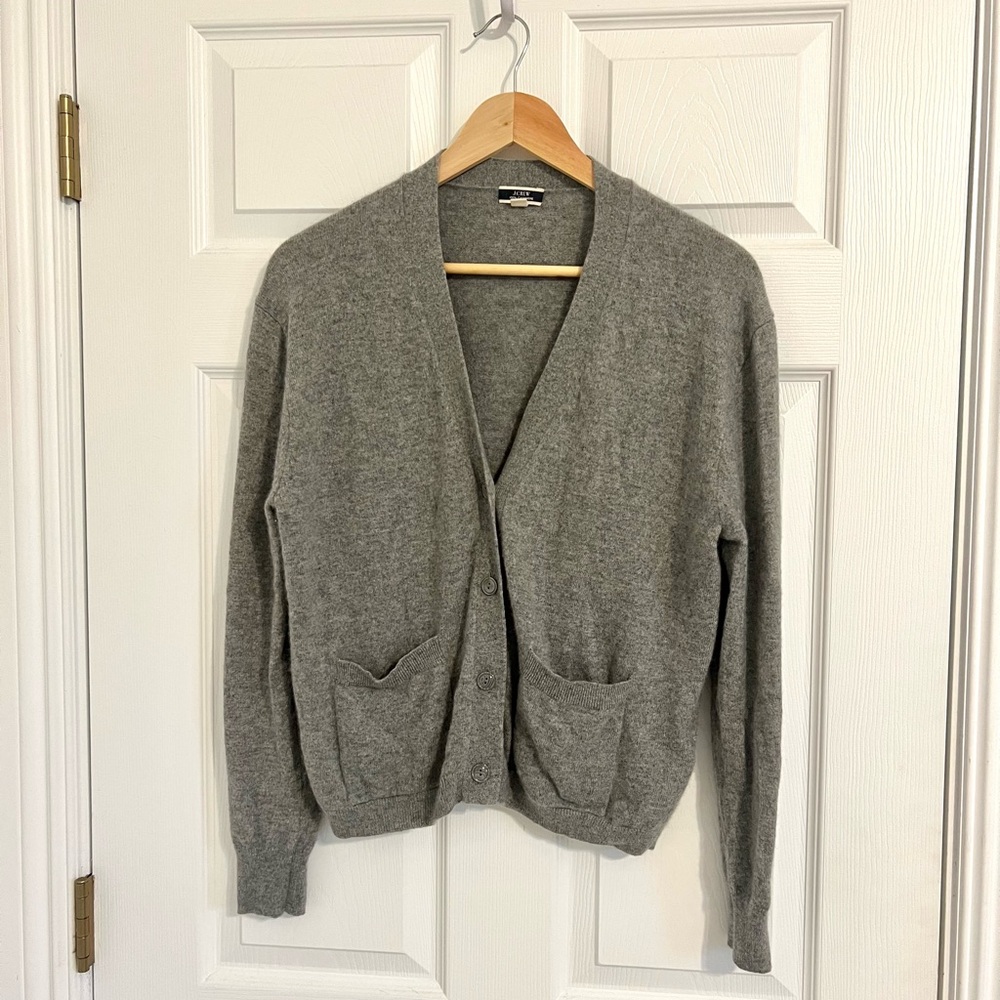 J. Crew Gray Cashmere Sweater